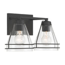 Two Light Vanity<br /><span style="color:#4AB0CE;">Entrega: 4-10 dias en USA</span><br /><span style="color:#4AB0CE;font-size:60%;">PREGUNTE POR ENTREGA EN PANAMA</span><br />Collection: Lorenth<br />Finish: Dark Matte Black