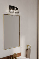 Minka-Lavery - 17642-899 - Two Light Vanity - Lorenth - Dark Matte Black