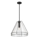One Light Pendant<br /><span style="color:#4AB0CE;">Entrega: 4-10 dias en USA</span><br /><span style="color:#4AB0CE;font-size:60%;">PREGUNTE POR ENTREGA EN PANAMA</span><br />Collection: Lorenth<br />Finish: Dark Matte Black