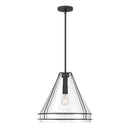 One Light Pendant<br /><span style="color:#4AB0CE;">Entrega: 4-10 dias en USA</span><br /><span style="color:#4AB0CE;font-size:60%;">PREGUNTE POR ENTREGA EN PANAMA</span><br />Collection: Lorenth<br />Finish: Dark Matte Black