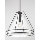 One Light Pendant<br /><span style="color:#4AB0CE;">Entrega: 4-10 dias en USA</span><br /><span style="color:#4AB0CE;font-size:60%;">PREGUNTE POR ENTREGA EN PANAMA</span><br />Collection: Lorenth<br />Finish: Dark Matte Black