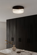 Three Light Flush Mount<br /><span style="color:#4AB0CE;">Entrega: 4-10 dias en USA</span><br /><span style="color:#4AB0CE;font-size:60%;">PREGUNTE POR ENTREGA EN PANAMA</span><br />Collection: Sway<br />Finish: Dark Bronze