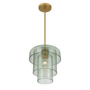 One Light Pendant<br /><span style="color:#4AB0CE;">Entrega: 4-5 semanas en USA</span><br /><span style="color:#4AB0CE;font-size:60%;">PREGUNTE POR ENTREGA EN PANAMA</span><br />Collection: Velique<br />Finish: Legacy Brass