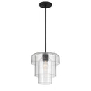 One Light Pendant<br /><span style="color:#4AB0CE;">Entrega: 4-10 dias en USA</span><br /><span style="color:#4AB0CE;font-size:60%;">PREGUNTE POR ENTREGA EN PANAMA</span><br />Collection: Velique<br />Finish: Dark Matte Black