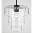 One Light Pendant<br /><span style="color:#4AB0CE;">Entrega: 4-10 dias en USA</span><br /><span style="color:#4AB0CE;font-size:60%;">PREGUNTE POR ENTREGA EN PANAMA</span><br />Collection: Velique<br />Finish: Dark Matte Black