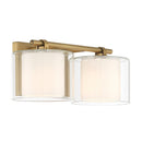 Two Light Vanity<br /><span style="color:#4AB0CE;">Entrega: 4-10 dias en USA</span><br /><span style="color:#4AB0CE;font-size:60%;">PREGUNTE POR ENTREGA EN PANAMA</span><br />Collection: Seville<br />Finish: Legacy Brass