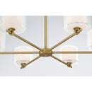 Six Light Chandelier<br /><span style="color:#4AB0CE;">Entrega: 4-10 dias en USA</span><br /><span style="color:#4AB0CE;font-size:60%;">PREGUNTE POR ENTREGA EN PANAMA</span><br />Collection: Seville<br />Finish: Legacy Brass