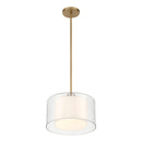 One Light Convertible Pendant/Semi-Flush Mount<br /><span style="color:#4AB0CE;">Entrega: 4-5 semanas en USA</span><br /><span style="color:#4AB0CE;font-size:60%;">PREGUNTE POR ENTREGA EN PANAMA</span><br />Collection: Seville<br />Finish: Legacy Brass