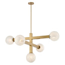 Five Light Chandelier<br /><span style="color:#4AB0CE;">Entrega: 4-10 dias en USA</span><br /><span style="color:#4AB0CE;font-size:60%;">PREGUNTE POR ENTREGA EN PANAMA</span><br />Collection: Narra<br />Finish: Legacy Brass