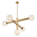 Five Light Chandelier<br /><span style="color:#4AB0CE;">Entrega: 4-10 dias en USA</span><br /><span style="color:#4AB0CE;font-size:60%;">PREGUNTE POR ENTREGA EN PANAMA</span><br />Collection: Narra<br />Finish: Legacy Brass