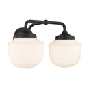 Two Light Vanity<br /><span style="color:#4AB0CE;">Entrega: 4-10 dias en USA</span><br /><span style="color:#4AB0CE;font-size:60%;">PREGUNTE POR ENTREGA EN PANAMA</span><br />Collection: Cornwell<br />Finish: Dark Matte Black