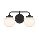 Two Light Vanity<br /><span style="color:#4AB0CE;">Entrega: 4-10 dias en USA</span><br /><span style="color:#4AB0CE;font-size:60%;">PREGUNTE POR ENTREGA EN PANAMA</span><br />Collection: Cornwell<br />Finish: Dark Matte Black