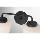 Two Light Vanity<br /><span style="color:#4AB0CE;">Entrega: 4-10 dias en USA</span><br /><span style="color:#4AB0CE;font-size:60%;">PREGUNTE POR ENTREGA EN PANAMA</span><br />Collection: Cornwell<br />Finish: Dark Matte Black