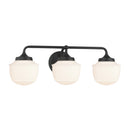 Three Light Vanity<br /><span style="color:#4AB0CE;">Entrega: 4-10 dias en USA</span><br /><span style="color:#4AB0CE;font-size:60%;">PREGUNTE POR ENTREGA EN PANAMA</span><br />Collection: Cornwell<br />Finish: Dark Matte Black