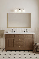 Three Light Vanity<br /><span style="color:#4AB0CE;">Entrega: 4-10 dias en USA</span><br /><span style="color:#4AB0CE;font-size:60%;">PREGUNTE POR ENTREGA EN PANAMA</span><br />Collection: Cornwell<br />Finish: Dark Matte Black