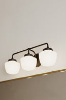 Three Light Vanity<br /><span style="color:#4AB0CE;">Entrega: 4-10 dias en USA</span><br /><span style="color:#4AB0CE;font-size:60%;">PREGUNTE POR ENTREGA EN PANAMA</span><br />Collection: Cornwell<br />Finish: Dark Matte Black