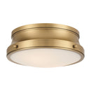 Two Light Flush Mount<br /><span style="color:#4AB0CE;">Entrega: 1-2 semanas en USA</span><br /><span style="color:#4AB0CE;font-size:60%;">PREGUNTE POR ENTREGA EN PANAMA</span><br />Collection: Purelight<br />Finish: Legacy Brass