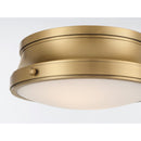 Two Light Flush Mount<br /><span style="color:#4AB0CE;">Entrega: 1-2 semanas en USA</span><br /><span style="color:#4AB0CE;font-size:60%;">PREGUNTE POR ENTREGA EN PANAMA</span><br />Collection: Purelight<br />Finish: Legacy Brass