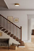 Two Light Flush Mount<br /><span style="color:#4AB0CE;">Entrega: 4-10 dias en USA</span><br /><span style="color:#4AB0CE;font-size:60%;">PREGUNTE POR ENTREGA EN PANAMA</span><br />Collection: Purelight<br />Finish: Legacy Brass