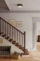 Two Light Flush Mount<br /><span style="color:#4AB0CE;">Entrega: 4-10 dias en USA</span><br /><span style="color:#4AB0CE;font-size:60%;">PREGUNTE POR ENTREGA EN PANAMA</span><br />Collection: Purelight<br />Finish: Legacy Brass