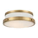 Two Light Flush Mount<br /><span style="color:#4AB0CE;">Entrega: 4-10 dias en USA</span><br /><span style="color:#4AB0CE;font-size:60%;">PREGUNTE POR ENTREGA EN PANAMA</span><br />Collection: Purelight<br />Finish: Legacy Brass