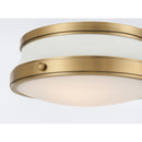 Two Light Flush Mount<br /><span style="color:#4AB0CE;">Entrega: 4-10 dias en USA</span><br /><span style="color:#4AB0CE;font-size:60%;">PREGUNTE POR ENTREGA EN PANAMA</span><br />Collection: Purelight<br />Finish: Legacy Brass