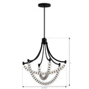 Minka-Lavery - 5646-899-L - LED Chandelier - Pearl - Dark Matte Black