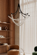 LED Chandelier<br /><span style="color:#4AB0CE;">Entrega: 4-10 dias en USA</span><br /><span style="color:#4AB0CE;font-size:60%;">PREGUNTE POR ENTREGA EN PANAMA</span><br />Collection: Pearl<br />Finish: Dark Matte Black