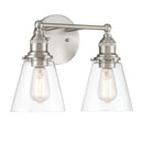 Two Light Vanity<br /><span style="color:#4AB0CE;">Entrega: 4-10 dias en USA</span><br /><span style="color:#4AB0CE;font-size:60%;">PREGUNTE POR ENTREGA EN PANAMA</span><br />Collection: Barwell<br />Finish: Brushed Nickel