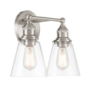 Two Light Vanity<br /><span style="color:#4AB0CE;">Entrega: 4-10 dias en USA</span><br /><span style="color:#4AB0CE;font-size:60%;">PREGUNTE POR ENTREGA EN PANAMA</span><br />Collection: Barwell<br />Finish: Brushed Nickel