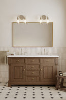 Two Light Vanity<br /><span style="color:#4AB0CE;">Entrega: 4-10 dias en USA</span><br /><span style="color:#4AB0CE;font-size:60%;">PREGUNTE POR ENTREGA EN PANAMA</span><br />Collection: Barwell<br />Finish: Brushed Nickel