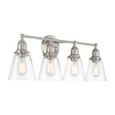 Four Light Vanity<br /><span style="color:#4AB0CE;">Entrega: 4-10 dias en USA</span><br /><span style="color:#4AB0CE;font-size:60%;">PREGUNTE POR ENTREGA EN PANAMA</span><br />Collection: Barwell<br />Finish: Brushed Nickel