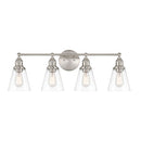 Four Light Vanity<br /><span style="color:#4AB0CE;">Entrega: 4-10 dias en USA</span><br /><span style="color:#4AB0CE;font-size:60%;">PREGUNTE POR ENTREGA EN PANAMA</span><br />Collection: Barwell<br />Finish: Brushed Nickel
