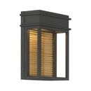 LED Outdoor Wall Sconce<br /><span style="color:#4AB0CE;">Entrega: 4-10 dias en USA</span><br /><span style="color:#4AB0CE;font-size:60%;">PREGUNTE POR ENTREGA EN PANAMA</span><br />Collection: Clyne<br />Finish: Sand Coal Black