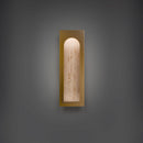 Modern Forms - WS246619-WV/AB - LED Wall Sconce - Cadey - Beige Travertine/Aged Brass