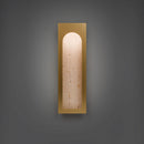 Modern Forms - WS246624-WV/AB - LED Wall Sconce - Cadey - Beige Travertine/Aged Brass