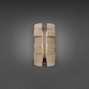 Modern Forms - WSW210616-WV/BK - LED Outdoor Wall Sconce - Formation - Beige Travertine/Black