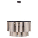 Six Light Pendant<br /><span style="color:#4AB0CE;">Entrega: 4-10 dias en USA</span><br /><span style="color:#4AB0CE;font-size:60%;">PREGUNTE POR ENTREGA EN PANAMA</span><br />Collection: Esbelta<br />Finish: Dark Bronze