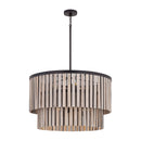 Six Light Pendant<br /><span style="color:#4AB0CE;">Entrega: 4-10 dias en USA</span><br /><span style="color:#4AB0CE;font-size:60%;">PREGUNTE POR ENTREGA EN PANAMA</span><br />Collection: Esbelta<br />Finish: Dark Bronze