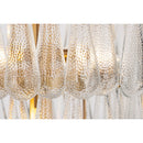 Five Light Semi-Flush Mount<br /><span style="color:#4AB0CE;">Entrega: 4-10 dias en USA</span><br /><span style="color:#4AB0CE;font-size:60%;">PREGUNTE POR ENTREGA EN PANAMA</span><br />Collection: Vionne<br />Finish: Legacy Brass