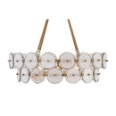 Four Light Pendant<br /><span style="color:#4AB0CE;">Entrega: 4-10 dias en USA</span><br /><span style="color:#4AB0CE;font-size:60%;">PREGUNTE POR ENTREGA EN PANAMA</span><br />Collection: Kintrel<br />Finish: Legacy Brass