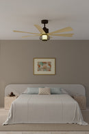 56" Ceiling Fan<br /><span style="color:#4AB0CE;">Entrega: 4-10 dias en USA</span><br /><span style="color:#4AB0CE;font-size:60%;">PREGUNTE POR ENTREGA EN PANAMA</span><br />Collection: Veyra<br />Finish: Dark Bronze