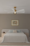 56" Ceiling Fan<br /><span style="color:#4AB0CE;">Entrega: 4-10 dias en USA</span><br /><span style="color:#4AB0CE;font-size:60%;">PREGUNTE POR ENTREGA EN PANAMA</span><br />Collection: Veyra<br />Finish: Legacy Brass