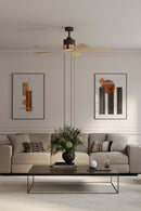 54" Ceiling Fan<br /><span style="color:#4AB0CE;">Entrega: 4-10 dias en USA</span><br /><span style="color:#4AB0CE;font-size:60%;">PREGUNTE POR ENTREGA EN PANAMA</span><br />Collection: Oovin<br />Finish: Dark Bronze