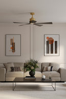 54" Ceiling Fan<br /><span style="color:#4AB0CE;">Entrega: 4-10 dias en USA</span><br /><span style="color:#4AB0CE;font-size:60%;">PREGUNTE POR ENTREGA EN PANAMA</span><br />Collection: Oovin<br />Finish: Heritage Brass