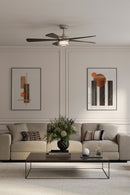 52" Ceiling Fan<br /><span style="color:#4AB0CE;">Entrega: 4-10 dias en USA</span><br /><span style="color:#4AB0CE;font-size:60%;">PREGUNTE POR ENTREGA EN PANAMA</span><br />Collection: Nellora<br />Finish: Brushed Nickel