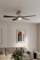 52" Ceiling Fan<br /><span style="color:#4AB0CE;">Entrega: 4-10 dias en USA</span><br /><span style="color:#4AB0CE;font-size:60%;">PREGUNTE POR ENTREGA EN PANAMA</span><br />Collection: Nellora<br />Finish: Brushed Nickel