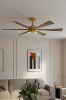 60" Ceiling Fan<br /><span style="color:#4AB0CE;">Entrega: 4-10 dias en USA</span><br /><span style="color:#4AB0CE;font-size:60%;">PREGUNTE POR ENTREGA EN PANAMA</span><br />Collection: Brenix<br />Finish: Heritage Brass
