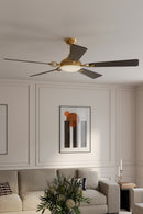 65" Ceiling Fan<br /><span style="color:#4AB0CE;">Entrega: 4-10 dias en USA</span><br /><span style="color:#4AB0CE;font-size:60%;">PREGUNTE POR ENTREGA EN PANAMA</span><br />Collection: Cadena<br />Finish: Heritage Brass