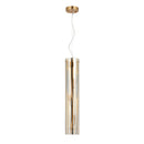 Three Light Pendant<br /><span style="color:#4AB0CE;">Entrega: 2-3 semanas en USA</span><br /><span style="color:#4AB0CE;font-size:60%;">PREGUNTE POR ENTREGA EN PANAMA</span><br />Collection: Chroman Empire<br />Finish: Satin Gold